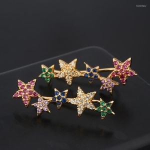 Серьги -серьги Funmode Fashion Star Shape Design Женские аксессуары для свадебной вечеринки Шоу ювелирные изделия FE37