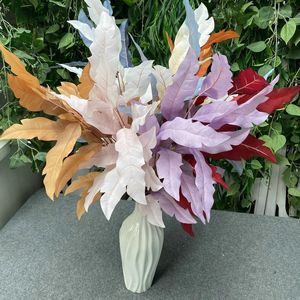 装飾的な花人工植物ピーチホームガーデンの花びらの葉