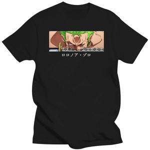 メンズTシャツRORONOA ZOROアニメプリントTシャツメン夏の日本語ストリートウェアメンズショートスリーブTシャツファッションルーズカジュアルTシャツメンズトップ230504