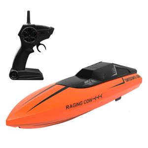 Barcos ElectricRC RC Boat 2.4g Recarrega de velocidade elétrica sem fio Motor dual de 15 kmh de velocidade de controle remoto de velocidade para crianças Toy 230504