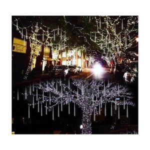Led Strings 50Cm Meteor Shower Garland Holiday Strip Light Outdoor Waterproof Fairy Lights For Garden Street Christmas Decoration. D Dh6Gi