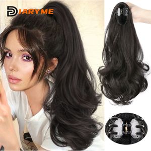 tails DM Synthetic tail Hairpiece Extensions Long Pigtail Extensions Natural Long Wavy Tail Hair Extension Claw Clip tail 230504