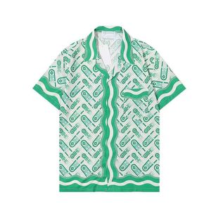 Casablanc Mens 티셔츠 디자이너 셔츠 짧은 슬리브 트랙 슈트 티 마사오 산 프린트 남성 캐주얼 셔츠 여성 느슨한 Z14