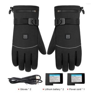 Fahrradhandschuhe Winter beheizt warm wasserdicht batteriebetrieben Handwärmer Outdoor Skifahren Camping Thermovlies