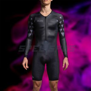 Rowerowe koszulki Zestawy Spelispos Wysokiej jakości Triathlon Mężczyźni SKINSUIS DŁUGO SKÓRE SKÓRY KORUM MAILLOT CICLISMO Rower Rower Odzież Jumpsy 230505