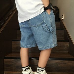 Shorts Jean Shorts for Boys Kid Shorts Casual Denim Short Children Cotton Loose Solid Bottom Sport Pant Student Trousers for Teenagers 230504