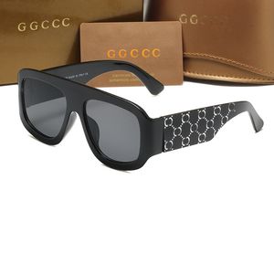 Luxus-Designer-Marke Frau GGities Sonnenbrille Nachahmung Männer GGities Sonnenbrille UV-Schutz Männer Brillen Gradient Mode Frauen Brille mit Box 0981