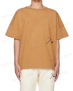 Erkekler Tişörtler Tasarımcı Moda Giyim Tees Rhude Silhouette Basit Gevşek Lake Tarzı Kadınlar Modaya Marka Üstleri Pamuk Street Giyim