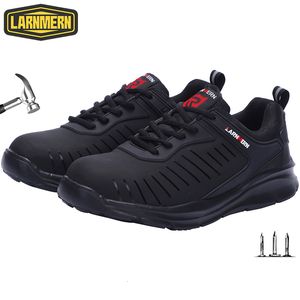 Защитные туфли Larnmern Safety Shoes Steel Toe Shoes для мужчин Женщины против разбивания анти -промывки без скольжения.