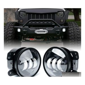 Автомобильный туман, светодиодные светодиоды для Jeep Wrangler JK JKU TJ LJ JL Gladiator Edition Rub Sahara Dodge Chrysler Cherokee Drop Delivery Mobil Dhr6d