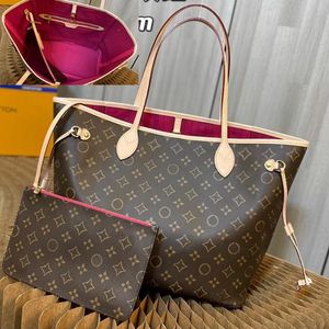 tote bag Designer bags handbag Totes wallet Fashion Leather messenger old flower Brown lattice MM shoulder Women Bags High Capacity Composite Shopping bagss 115