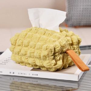 Tissue Boxes Servietten Luxus Soft Cream Puff Stoff Tissue Bag Cute Sweet Hanging Schlafzimmer Desktop Storage Charter Car Carrying Tissue Box Z0505