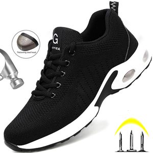 Safety Shoes Steel Toe Work Safety Shoes Men Women Work Sneakers Breathable Lightweight Indestructible Shoes Men Safety Shoes Boots Size36-48 230505