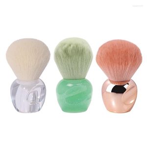Makeupborstar Mushroom Crystal Nail Brush Transparent Paint Gel Dust Cleaning Make Up Art Manicure Tools