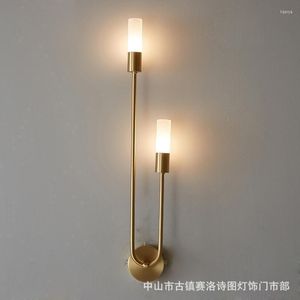 Lampada da parete moderna a led anticata illuminazione per bagno lustro senza fili candele decorative candela luce blu