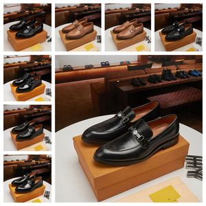 Oryginalne skórzane buty luksusowe designerskie mokasyny mokasyny oddychające na czarne buty do jazdy plus rozmiar 37-46
