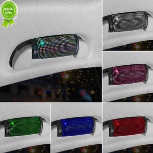 New 1pcs Bling Rhinestone Car Interior Handle Protector Covers Inner Door Armrest Panel Pull Decor Auto Left Right Door Roof Covers