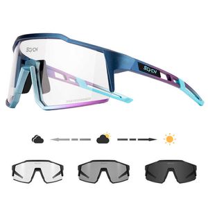 Наружные очки на открытом воздухе фотохромные велосипедные очки для велосипедных велосипедов Мужские велосипедные очки Женщины MTB Cycling Sunglasses UV400 Спортивные очки бегущие очки P230505