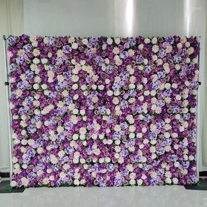 Decorative Flowers Flower Wall Silk Rose Cloth Sole Home Decoration Champagne Artificial Plant Wedding Background