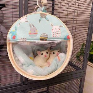 Supplies gaiola de Hamster kafesi Bag Small Animal Portable Sugar Glider Outgoing Travel Bag pets guinea pig cage pet supplies