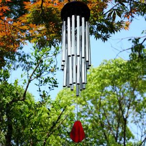 Decorative Figurines Memorial Wind Chimes For Outside - 27 Tubes Handmade Indoor Outdoor Soothing Melodic Tones