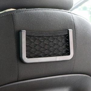 Storage Bags Elastic String Net Car Back Rear Trunk Nets Seat Universal Mesh Bag Pocket Cage For Tissue Phone Auto Organizer