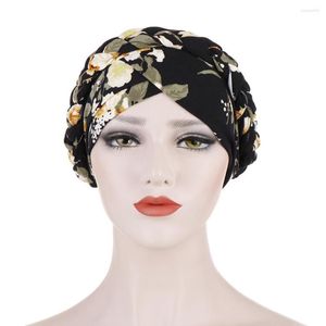 Geniş Memlu Şapkalar Sıradan Beanie Headwrap İnce Dikiş Toz geçirmez Headgear Mızmızsız Çiçek Desen Kapağı