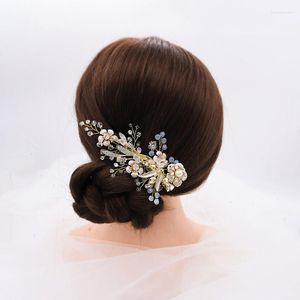 Headpieces Bridal Headpiece Wedding Fashion Headdress For Bride Handmade Crown Floral Pearl Hair Accessories Ornaments