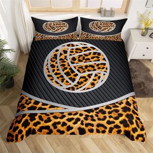 Bedding Sets Basketball Duvet Capa Conjunto King Size Ball Sports Sports Heart Barketball Print Consold for Kids Boy Teen Room Decor