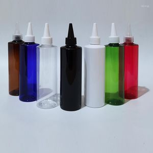 Depolama Şişeleri 30 PCS 250ml Boş Renkli Kozmetik Losyon Plastik Evcil Hayvan Bükülme Üst Cap Sıvı Ambalaj Konteyner Şampuanı