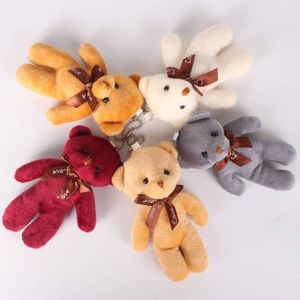 12 pezzi all'ingrosso morbido peluche orso farcito mini bambole di orsacchiotto giocattolo piccolo regalo per ciondolo borsa portachiavi matrimonio festa