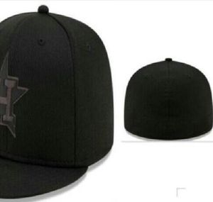 2023 Męskie baseball pełne zamknięte czapki Summer granatowy liter kość mężczyzn Kobiety czarny kolor wszystkie 32 drużyny swobodne sportowe czapki „H” Houston Mix Colours