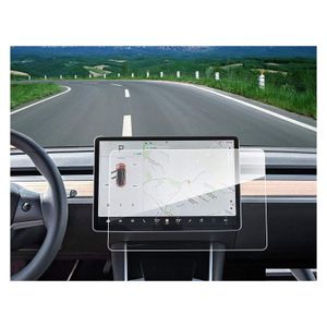 Other Interior Accessories Tesla Model 3 Center Control Touch Sn Car Navigation Tempered Glass Protector Drop Delivery Mobiles Motorc Dh27F