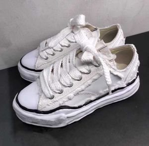 CO Brand Maison Mihara Yasuhiro Mmy Scarpe dissolve scarpe da uomo Casual Tela Scarpe da donna Sneaker Vintage Lace-Up White Solid Men's Sneaker