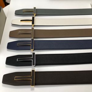 S مصممي S Tom Belt New Men Clothing Billts Big T Buckle Fashion Women عالية الجودة 3A+ حزام جلدي أصلي مع صندوق وعلم الغبار توم فوردز