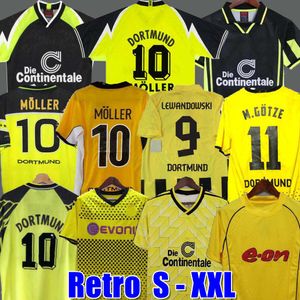 98 99 retro 01 02 soccer jerseys 00 02 classic football shirts Lewandowski ROSICKY BOBIC KOLLER 95 96 97 94 95 12 13 REUS MOLLER Dortmund