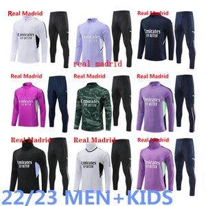 2023 Madrids tracksuit training suit 22/23 men and kids football sportswear chandal futbol survetement