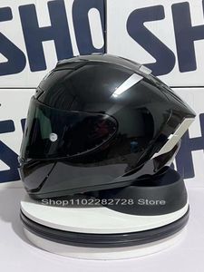 خوذات الدراجات النارية الكاملة لسباق الوجه خوذة Casco de Motocicle Shoei X14 X-Fourteen R1 edition Edition Black Capacete