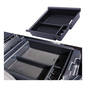 Other Interior Accessories Tacoma Center Console Organizer Insert Abs Black Materials Tray Armrest Box Secondary Storage Drop Delive Dhxzj