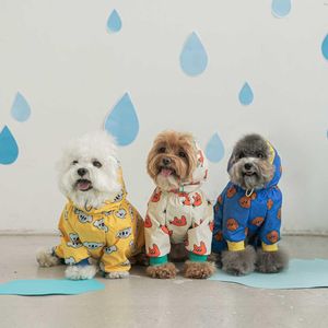 Raincoats Pet Dog Waterproof Tırılgan Yağmurluk Pançosu Küçük Orta Büyük Köpekler için Puppy Cat Kapüşonlu Ceket Evcil Aksesuarlar Malzemeler