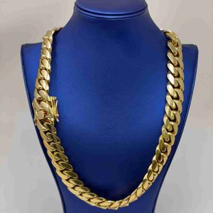 맞춤형 이탈리아 10kt 14K 골드 체인 Real Yellow Miami Cuban Link Franco Solid 인증서