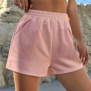Women's Shorts Sports Shorts Women Summer New Leopard Print Anti Emptied Skinny Shorts Casual dent Elastic Waist Leisure Home Clothes Pants Z0505