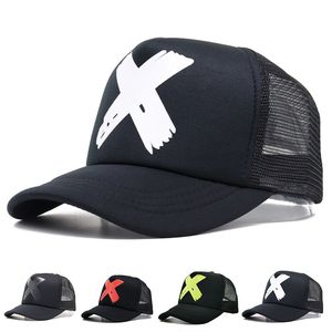 Bola Caps Geebro Letra X Hip Hop Masculino Boné de Beisebol Adulto Homens Mulheres Chapéu Feminino Banda Rock Flat Chapéus Equipados Cap 230504