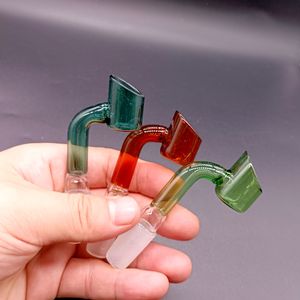 Skull Shape glass bong adaper Mini Hookahs water pipe colorful bongs nail bowl pieces banger Smoking Accessories Real Images