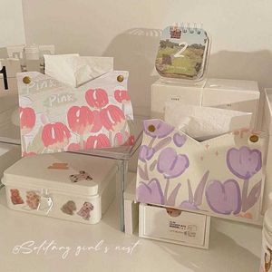 Tissue Boxes Servietten Ins Style Tissue Box High Appearance Level Paper Box Living Room Serviette Paper Box Creative Household Leather Napkin Storage Box Z0505