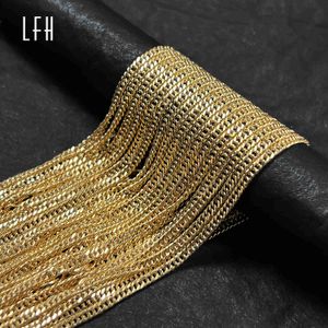 18k ihålig choker halsband trottoarkant kubansk länk kedjor smycken riktig guld het försäljning hip hop mens rent