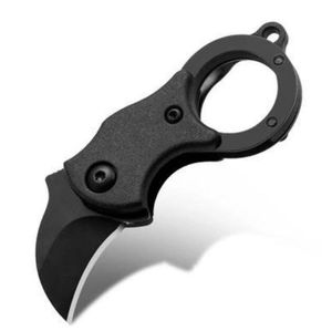Mini Pocket Knife Folding Hunting Camping Multi Tool Tactical Self Defense <strong>wolf claw</strong> Karambit Knife Keychain Gift safety keychains EDC tool
