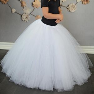 Gonne Neonate Gonne lunghe bianche Tutu Bambini Gonna in tulle Pettiskirts Underskirtd Bambini Compleanno Festa di Natale Costume Gonne 230505