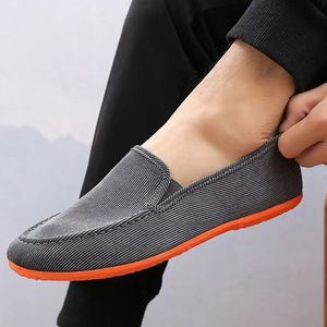 Dress Shoes Man s Big Size Loafers Flats Slippers Fabric Slip on Men Gommino Driving Fashion Summer Style Soft Male Moccasins 230505