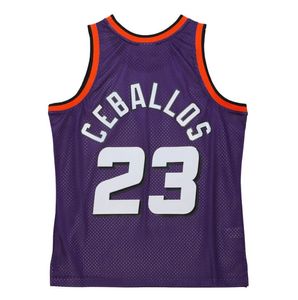 Costurado Basquete Jerseys Cedric Ceballos 1992-93 Malha Hardwoods Clássico Retro Jersey Homens Mulheres Juventude S-6XL